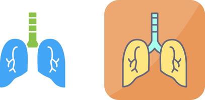 Lung Icon Design vector