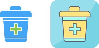 Dustbin Icon Design vector