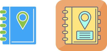 Address Book Icon Design vector