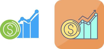 Revenue Icon Design vector