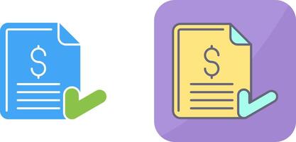 Invoice Icon Design vector