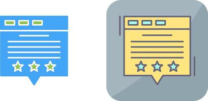 Review Icon Design vector