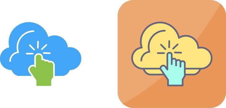 Cloud Computing Icon Design vector