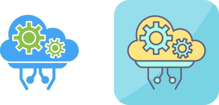 Cloud Computing Icon Design vector