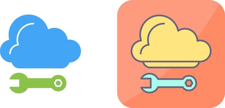 diseño de icono de computación en la nube vector