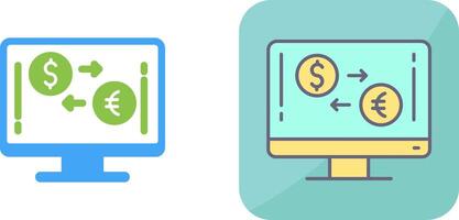 Currency Exchange Icon Design vector