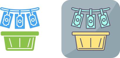 Money Loundering Icon Design vector