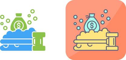 Money Laundering Icon Design vector