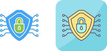 Cyber Security Icon Design vector