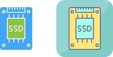 Ssd Icon Design vector