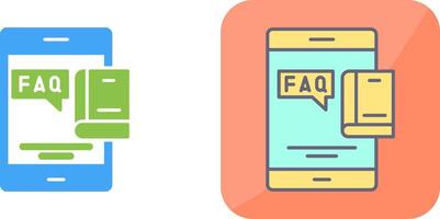 Faq Icon Design vector