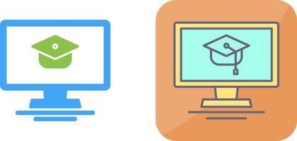 Online Course Icon Design vector