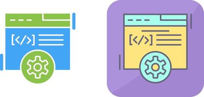 Web Development Icon Design vector