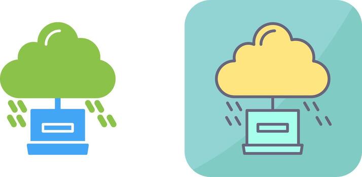 diseño de icono de computación en la nube vector