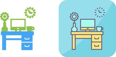 Work Table Icon Design vector