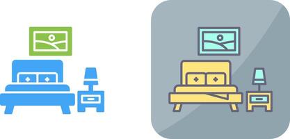 Bedroom Icon Design vector