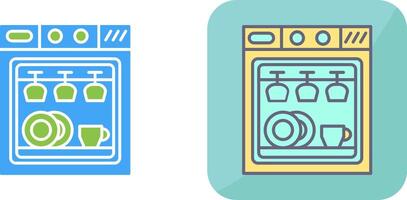 Dishwasher Icon Design vector