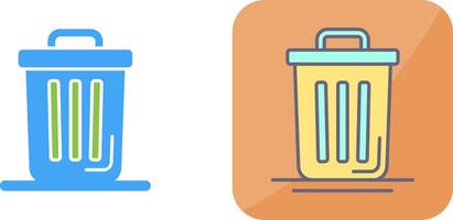 Trash Can Icon Design vector