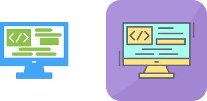 Coding Icon Design vector