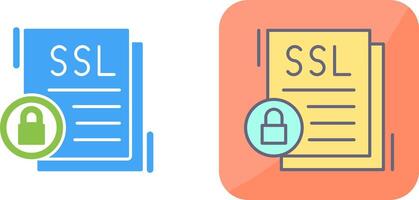 SSL Icon Design vector