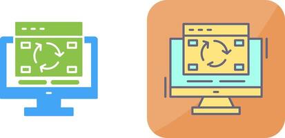 Update Icon Design vector