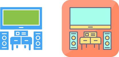 Home Theater Icon Design vector