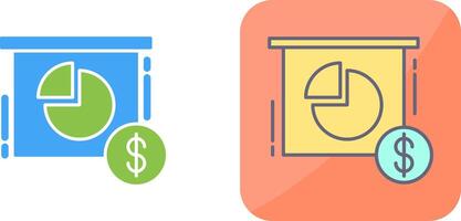 Pie Chart Icon Design vector