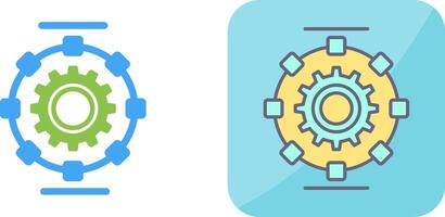 Automated Process Icon Design vector