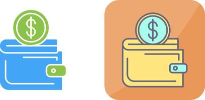 Wallet Icon Design vector