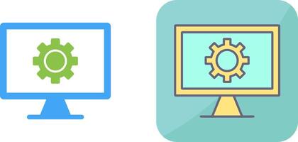 Monitor Screen Icon Design vector