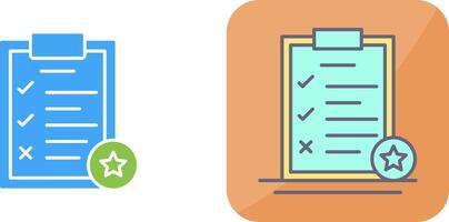 Task List Icon Design vector