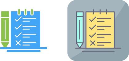 Survey Checklist Icon Design vector