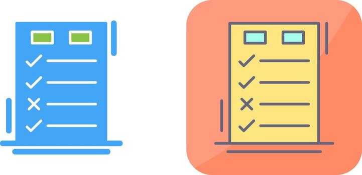 Today to Done CheckList Icon Design vector