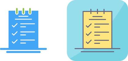 Booking CheckList Icon Design vector