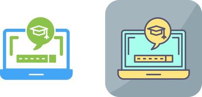 Digital Learning Icon Design vector