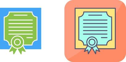 Certificate Icon Design vector