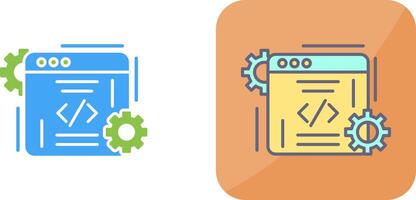 Coding Icon Design vector