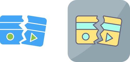 Broken Icon Design vector