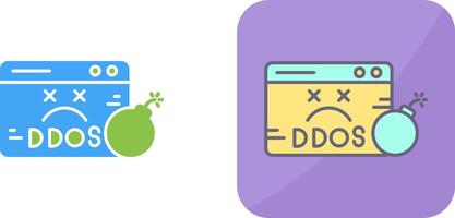 Ddos Icon Design vector