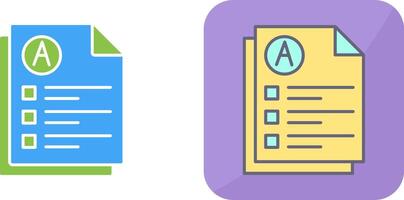Exam Icon Design vector