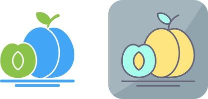 Apricot Icon Design vector