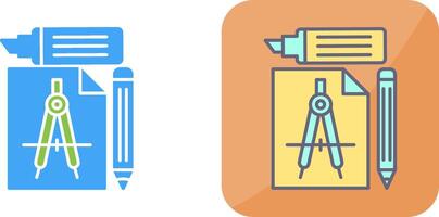 Study Tools Icon Design vector