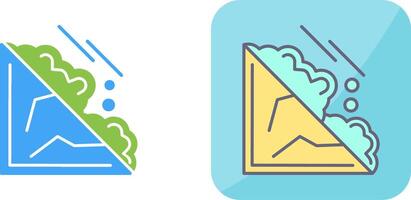 Avalanche Icon Design vector