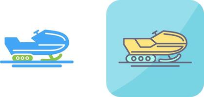 Snowmobile Icon Design vector