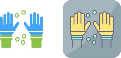 Winter Gloves Icon Design vector