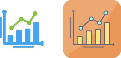 Bar Chart Icon Design vector