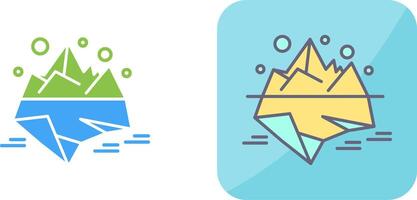 diseño de icono de iceberg vector