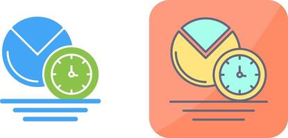 Pie Chart Icon Design vector