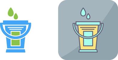 Water Bucket Icon Design vector