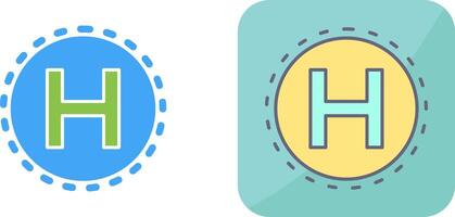 Helipad Icon Design vector